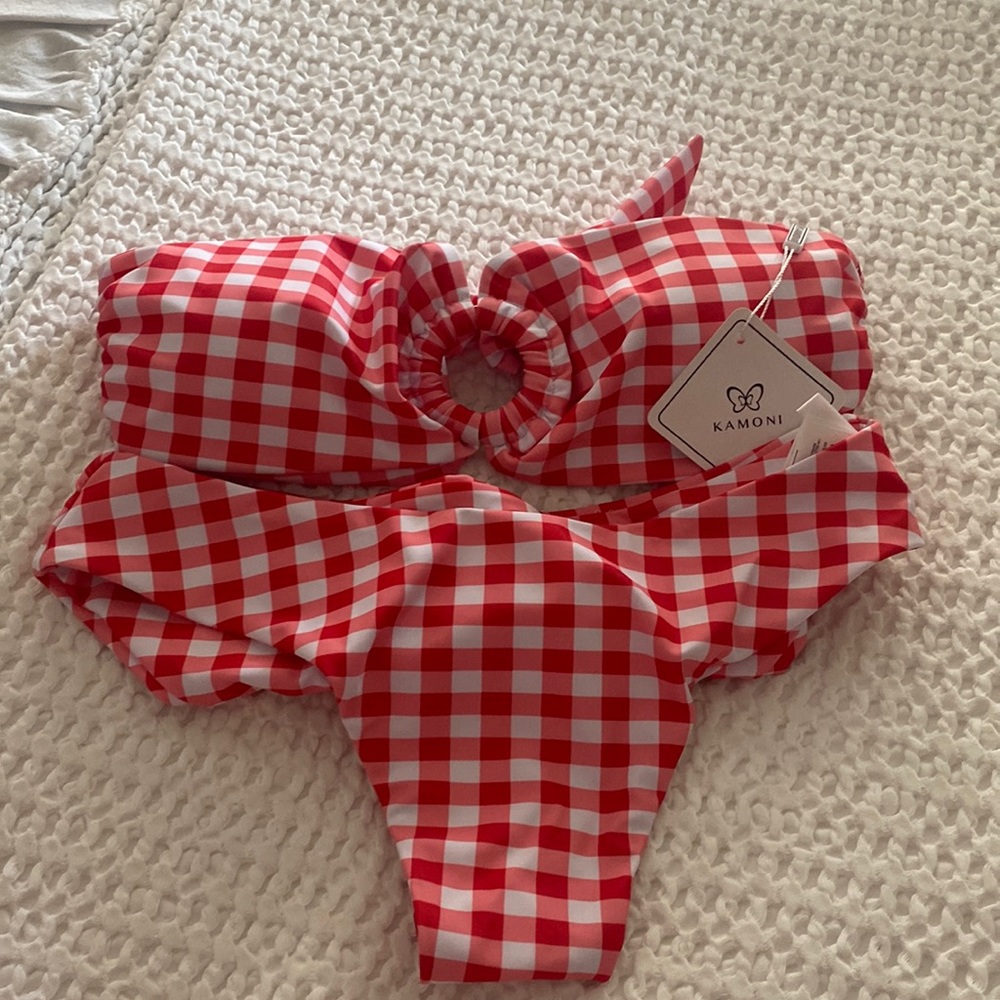 Brand new Large Bikini In red gingham